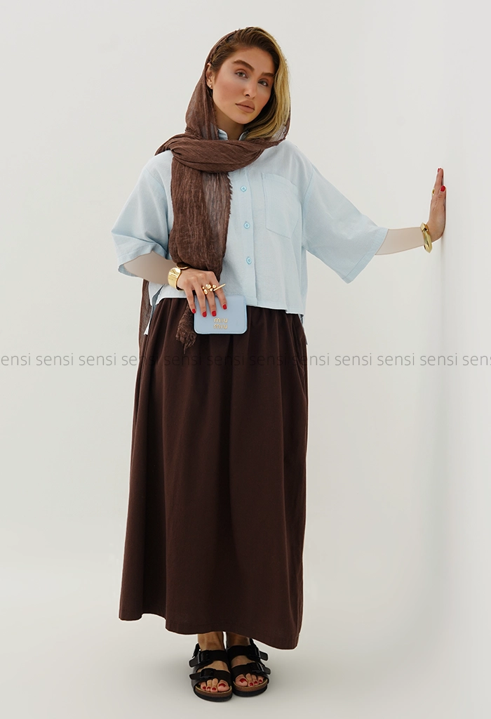 شومیز باکسی تک جیب کد1005680
